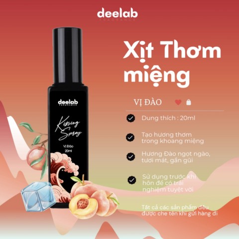 Xịt thơm miệng Hương Đào cho nụ hôn ngọt ngào