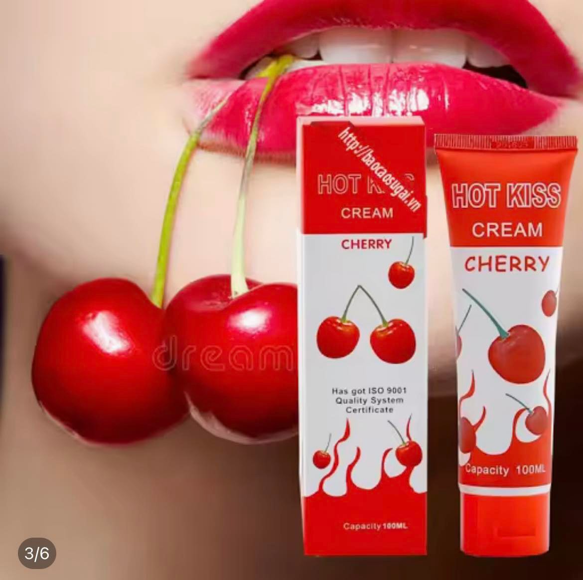 Gel bôi trơn hương Cherry Love Kiss 3