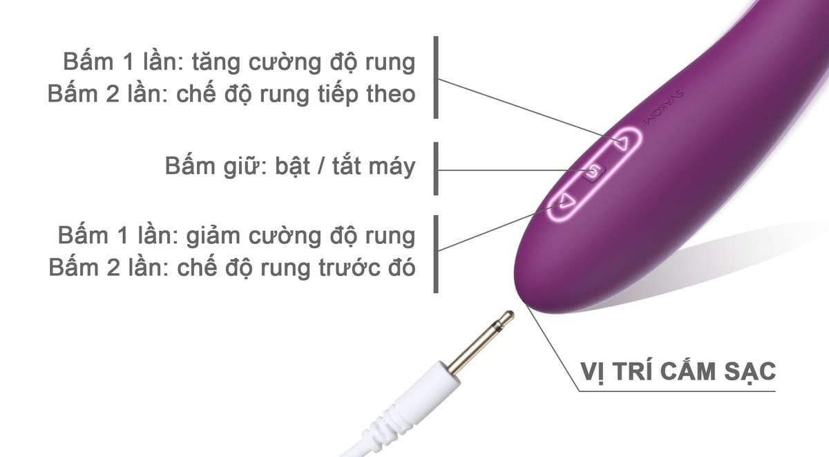 Mát xa tình yêu Svakom Amy 2 pin sạc chính hãng 7