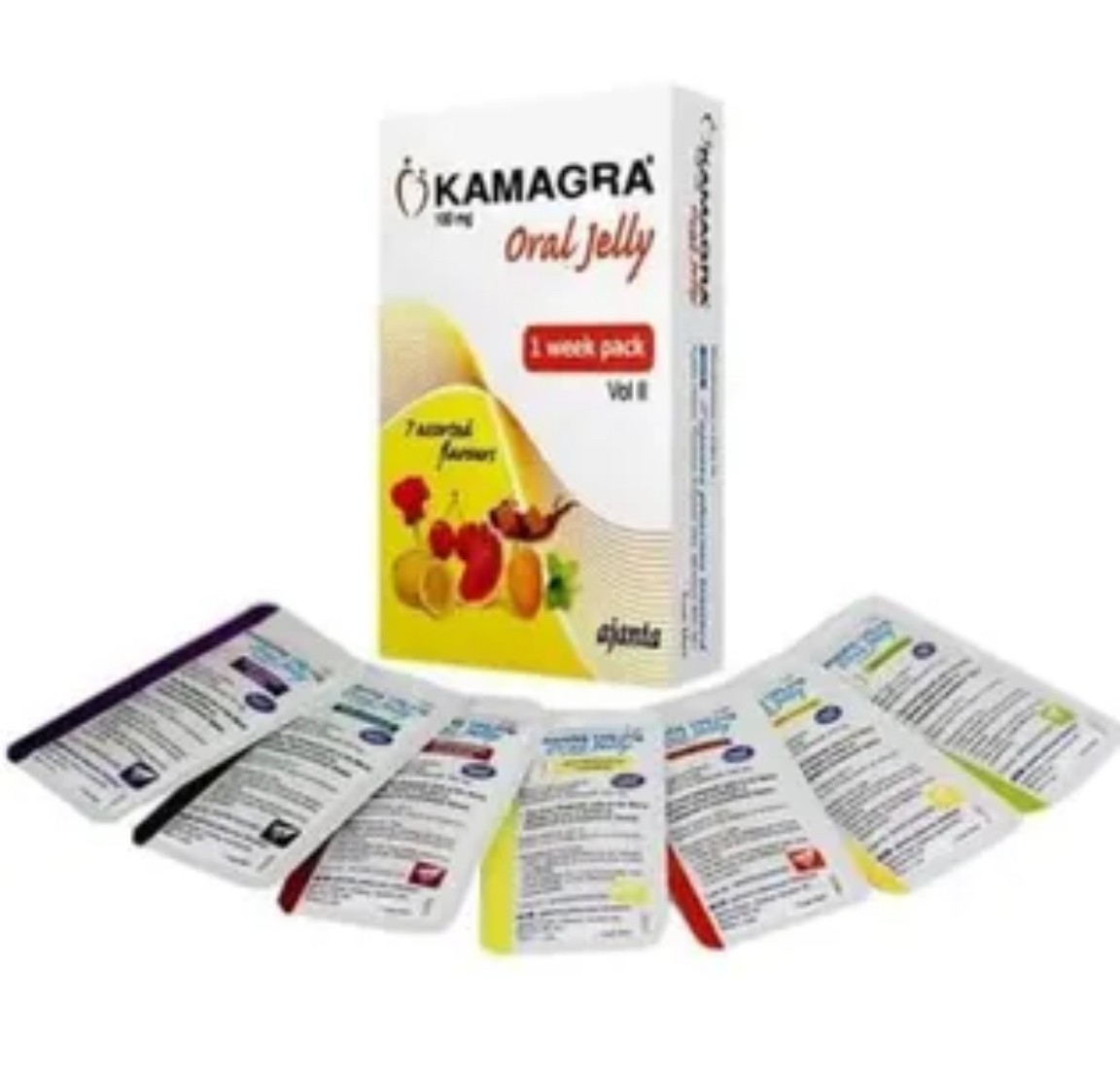 Thạch cường dương Kamagra 100mg Oral Jelly VOL II 7 gói 1