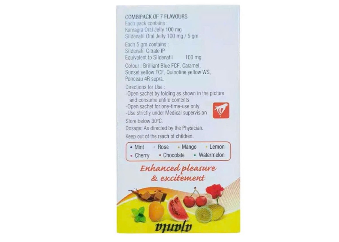 Thạch cường dương Kamagra 100mg Oral Jelly VOL II 7 gói 5